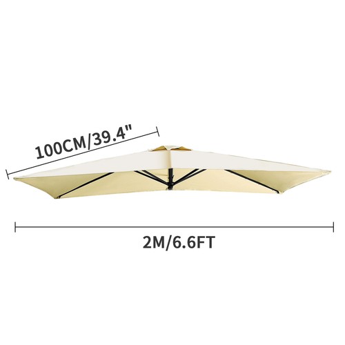 2M 2.5M 2.7M 3M Round Garden Replacement Fabric Parasol Umbrella Cover 6/8 Arm - Picture 23 of 115