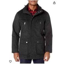 Pendleton Bainbridge Size Small Charcoal Gray Wool Blend Removable Hood Coat NWT