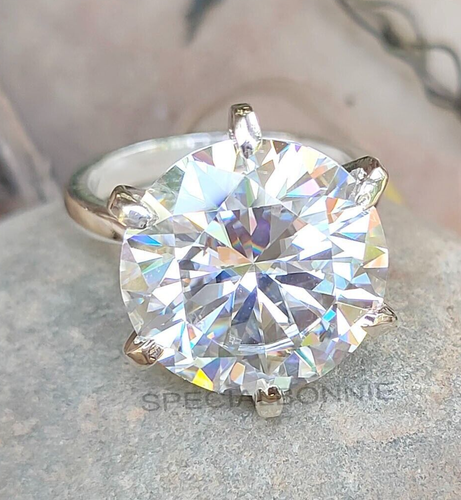6,00 ct zertifizierter weißer Diamant Solitär - Statement Ring! Tarif Kostenlose Lieferung - Bild 3 von 11