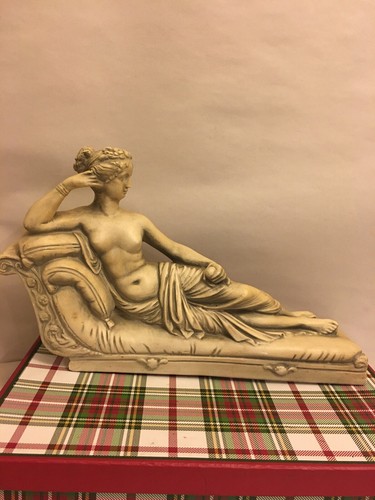Venus Victrix Pauline Bonaparte Canova Statue Figurine Ceramic Large 14”