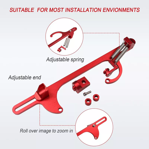 Throttle Cable Carb Bracket Aluminum Fit For Holley 4150 4160 Carb 350 400 SBC S - Picture 10 of 19