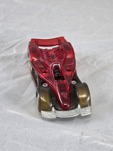Vintage 1995 HOTWHEELS, Road Rocket, Transparent Red, On Black,&Gold Tires HTF - Picture 5 of 15