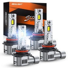SEALIGHT 9005/HB3 9006/HB4 Fog Bulb, 80,000LM High Power,6500K Cool White wit...