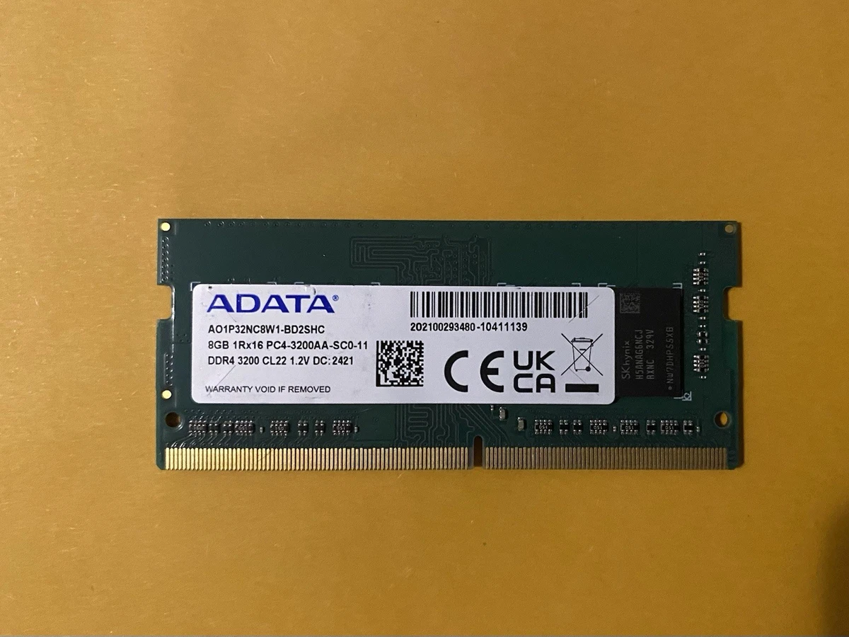 ADATA DDR4 SDRAM 8 GB Total Capacity Memory (RAM) for sale | eBay