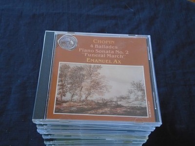 Chopin, Emanuel Ax   4 Ballades / Piano Sonata No. 2 Funeral CD FREE SHIPPING