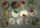 !¡.99Cents¡! LOT OF 13 U.S.  PEACE SILVER DOLLAR $1 COINS 3DAYZ! ÇHEAP Win biG!¡