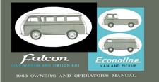 1963 Ford Truck Econoline Owners Manual