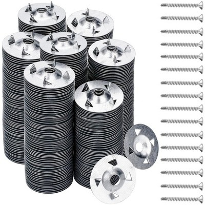 600Pcs Foam Board Fasteners - 1-1/8 Inch Metal Washers for Fixing Installation