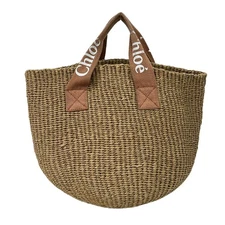 Chloe - Light Brown White Unclassified fiber (paper) Polyester Cotton Tote Bag