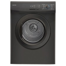 electriQ Series 2 7kg Vented Tumble Dryer Black Sensor Dry Reverse Action