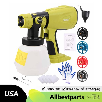 #ad Cordless High Pressure Spray Gun Airless Paint Sprayer For Ryobi 18V Battery $38.01