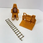Vtg HE-MAN Castle Grayskull Throne Chair Elevator Ladder Replacement Part Lot