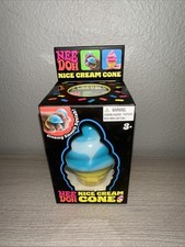 Blue - Nee Doh Nice Cream Cone Squishy Toy New Nee Doh Ice Swirl Fidget Tiktok