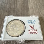 1986 Super Bowl XX Champions Monsters of the Midway 1 Troy Oz .999 Silver Round