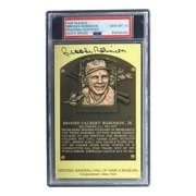 Brooks Robinson Signed Orioles Hall of Fame Plaque Postcard PSA/DNA Gem MT 10 - Image 3 of 4