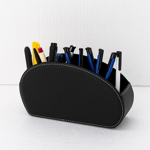 Caja de Almacenamiento Cuero PU Teléfono y TV Control Remoto Escritorio Organizador Soporte Hogar EE. UU. - Imagen 6 de 17