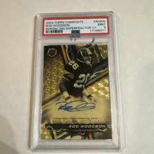 Marketplace image: 2023 Topps Composite SUPERFRACTOR 1/1 Auto Rod Woodson #RARW PSA 9 Steelers