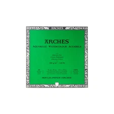 Arches Natural White Watercolor Paper 12X12 Cold Press 100 Cotton 5 Sizes