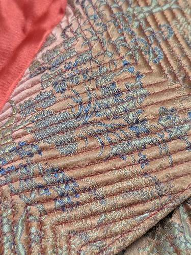 robe vintage ORIENTAL chinoise japonaise SOIE XS homme années 60 smoking jacket 36 - Photo 4/11