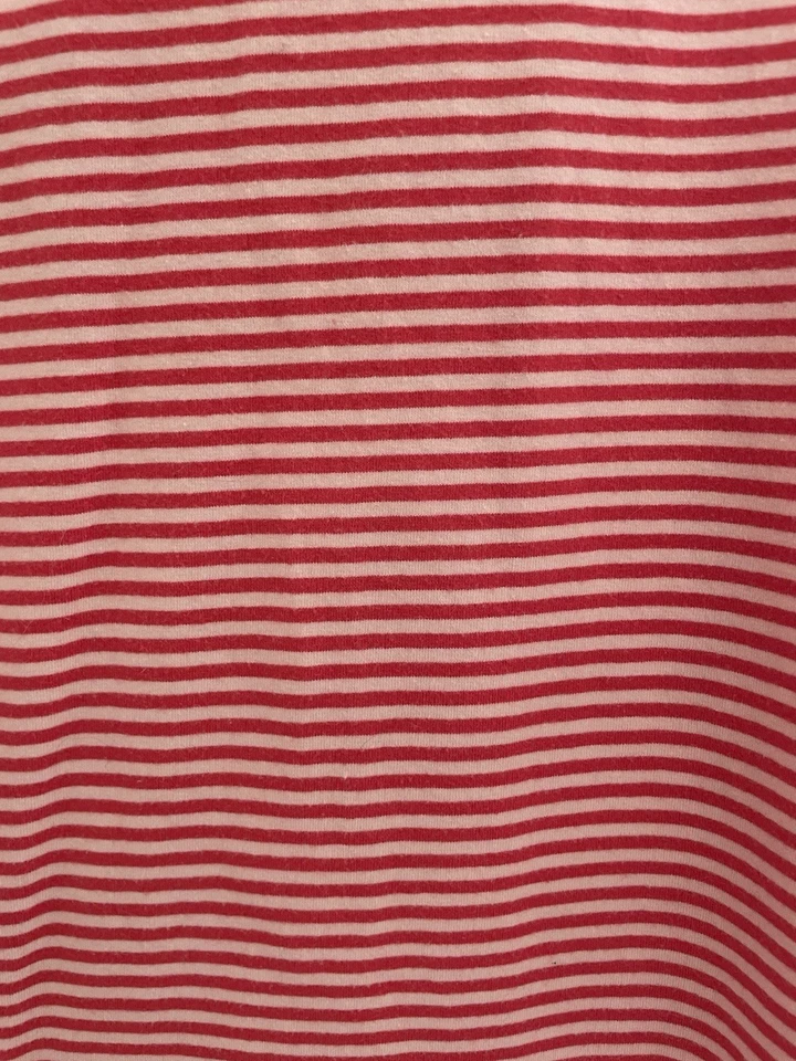 Camisa para mujer Laura Scott a rayas mezcla de algodón cuello en V manga corta rosa 16/18W Foto 4 de 4