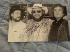Singer HANK WILLIAMS JR Signed 4x6 JOHNNY CASH Photo COUNTRY MUSIC AUTOGRAPH 1A