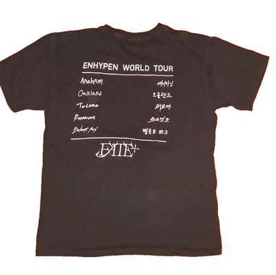 ENHYPEN World Tour FATE PLUS US S/S T-shirt Size M | eBay