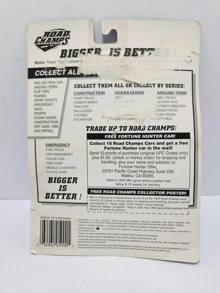 Coche limusina fundido a presión Road Champs Hole In One 1999 de colección nuevo en paquete piezas móviles RARO Foto 4 de 4