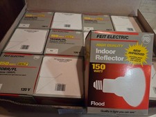 Feit Electric 150BR/FL 150W 120V Indoor Reflector Floodlight Red LOT of 12
