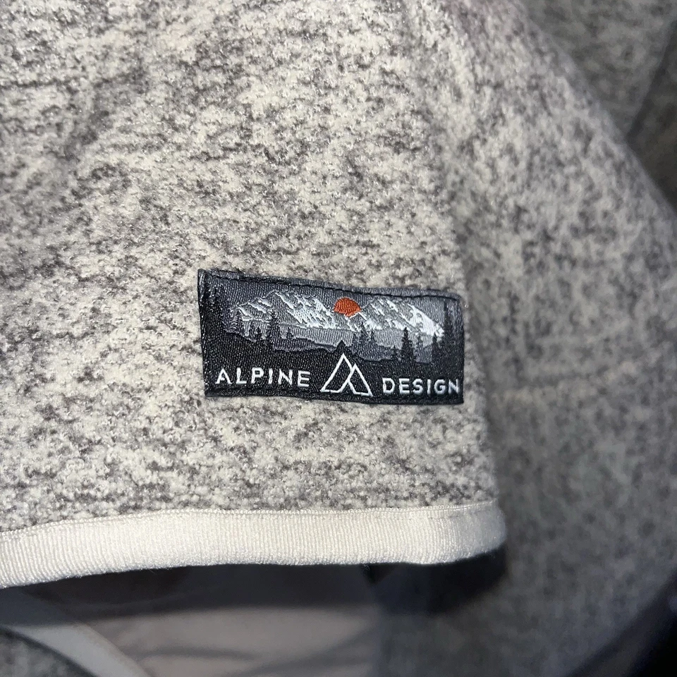 Vellón a presión marrón Alpine Design Retreat QTR para hombre talla XL Foto 4 de 4