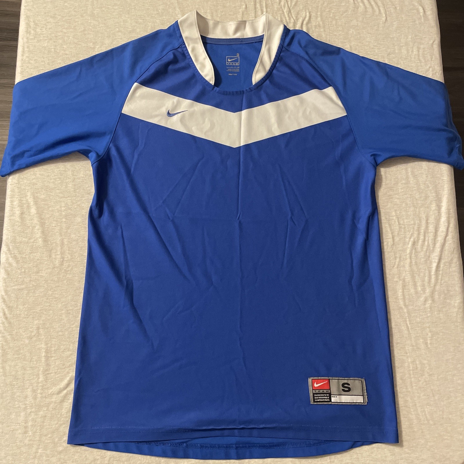 Vintage Nike Soccer Jersey Blue White Men’s Small World Cup !! TEAM USA