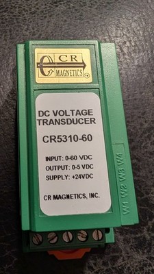 CR MAGNETICS CR5310-60 Voltage Xducer 0-60VDC Input Output 0-5VDC  $217 list