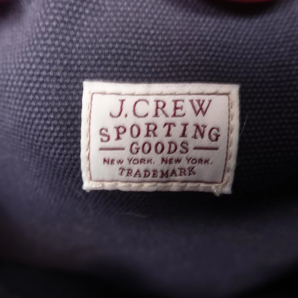 Bolso de Mano J.Crew Sporting Goods Azul Marino Lona Bolsillos Utilitarios Doble Asa Herramienta Foto 2 de 4