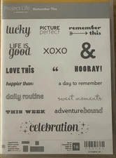 Stampin’ Up! PROJECT LIFE — REMEMBER THIS  Stamp Set  (Retired)