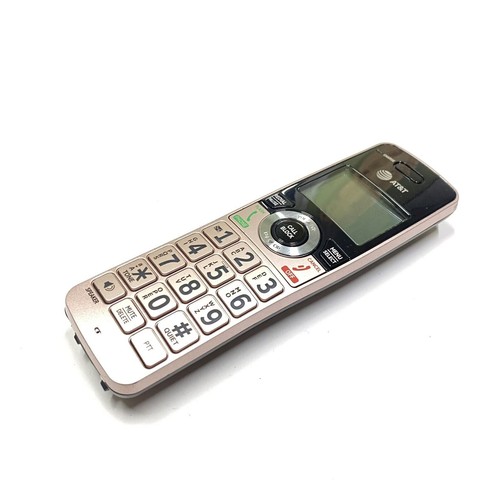 AT&T CL82229 Cordless Phone Handset Charging Base Gold Rose - Zdjęcie 4 z 7