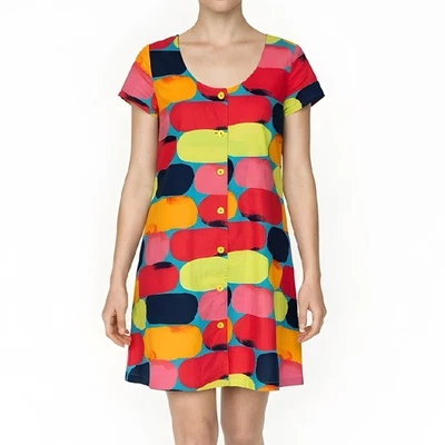 MARIMEKKO Vintage Kleid, Samu-Jussi Koski, Knopfleiste, 36, Kleid mit Taschen - Bild 1 von 4