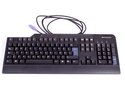 Lenovo SK-8820 41A5053 FRU41A5053 PS/2 PS2 QWERTY Keyboard, Black