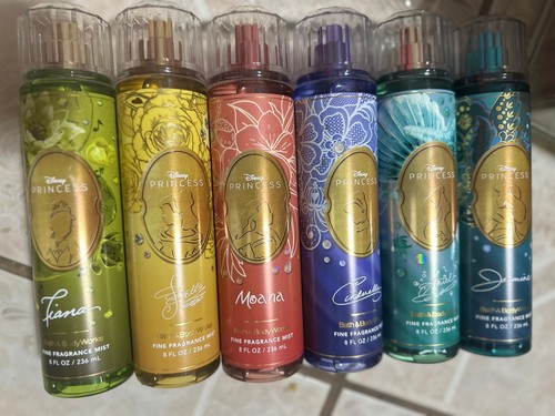 Bath and Body Works Disney Princess komplette Duftnebel-Kollektion - 6er-Set