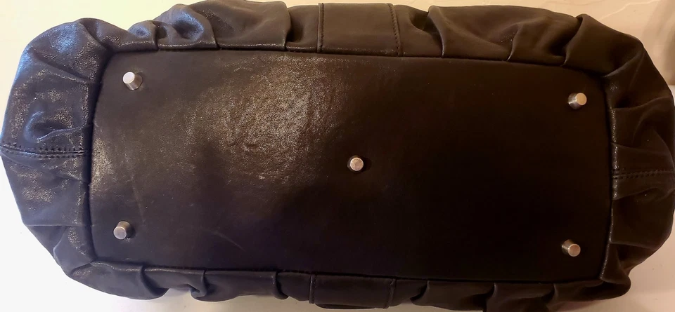 Isabella Adams Black Harmonie Satchel Leather Handbag NWOT - Image 4 of 4