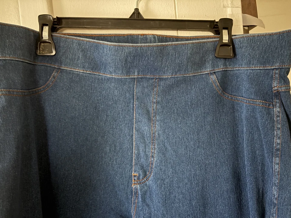 No Nonsense Clásico XXL Denim Elástico con Bolsillos Traseros Leggings Pantalones Foto 3 de 4