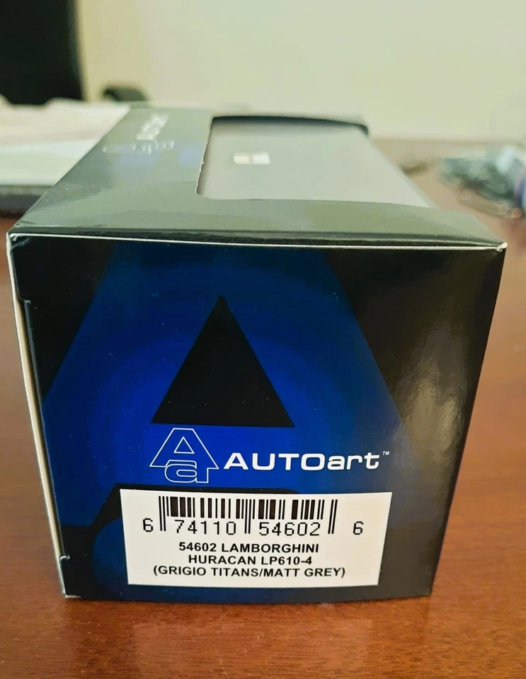LAMBORGHINI HURACAN LP 610-4 2014 GRIGIO TITANS AUTOART 54602 1/43 METAL  - Immagine 4 di 4