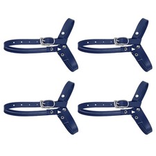 2Pairs Detachable Shoe Straps for Heels, Adjustable Ankle Strap, Matte Dark Blue