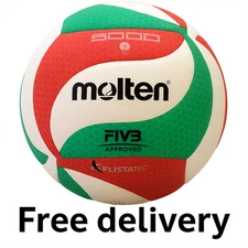 Molten V5M5000 Volleyball  Size 5, Soft Touch, Indoor/Outdoor PU Microfiber Ball