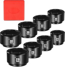 8 Pieces 3/8 Drive Low Profile Oil Filter Socket Set, Metric Package Dimension