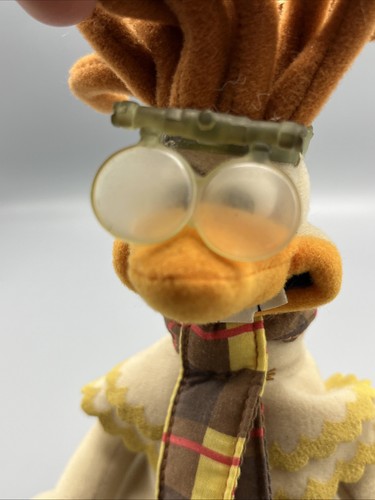 Vintage Dreamworks 2000 Chicken Run Mac Inventor Bean Stuffed Plush Toy 9” - Picture 12 of 12