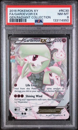 2016 POKEMON GARDEVOIR EX - Generations Radiant Collection RC30 - PSA 8