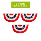 Briarwood Lane Patriotic Bunting 48" X 24" (Set of 3) Mixed Bundle 1x1