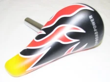 KID'S BICYCLE SEAT W/22.2mm POST BLK FLAME CRUISER LOWRIDER BMX 12" or 16" bikes