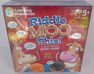 Learning Resources Riddle Moo This! Silly Riddle Word Game - Ages 5+ SEALED NEW