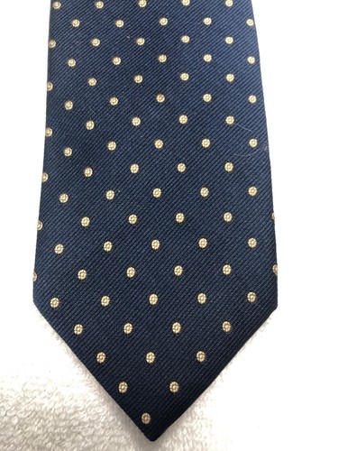 TAYLOR HERRENKRAWATTE MARINEBLAU MIT BEIGE 3 X 59