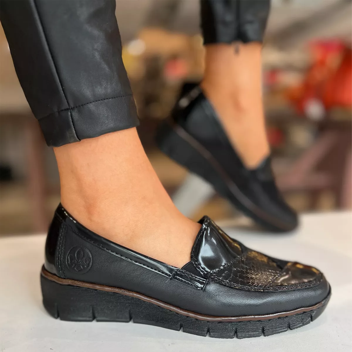 Rieker slip on shoes hotsell ladies